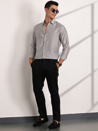 Thomas Scott Men Classic Slim Fit Opaque Casual Shirt