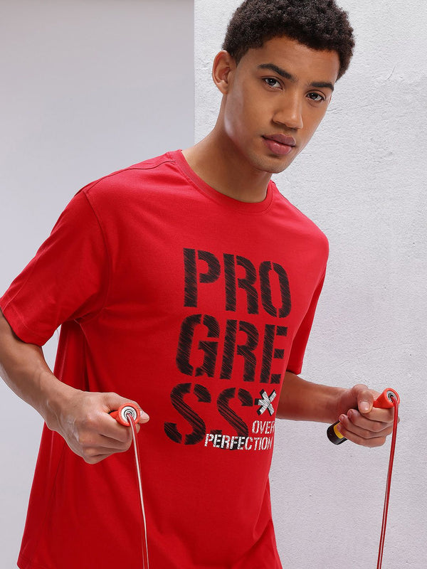 HRX oleh Hrithik Roshan Typography Print Latihan T-Shirt