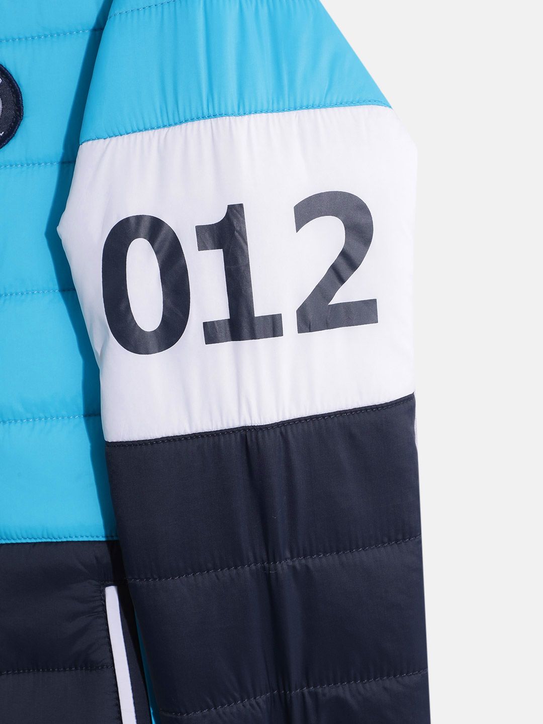 Monte Carlo Boys Camouflage Print & Colourblocked Reversible Padded Jacket