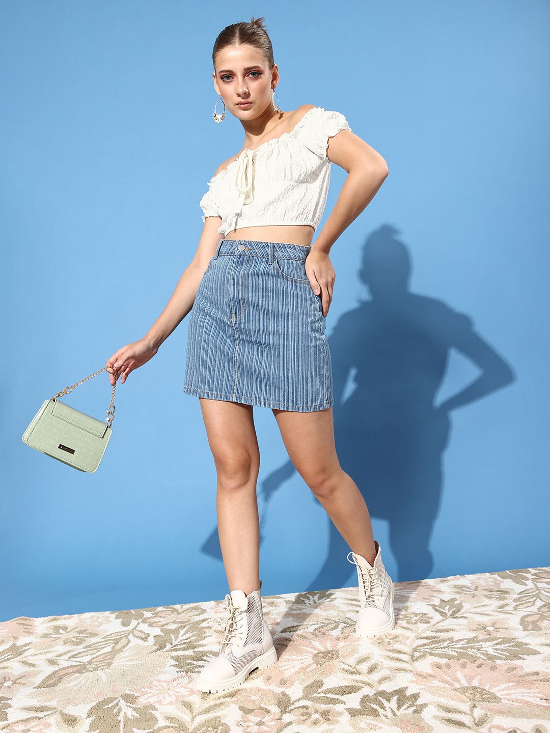 Athena White Solid Twist & Knot Top