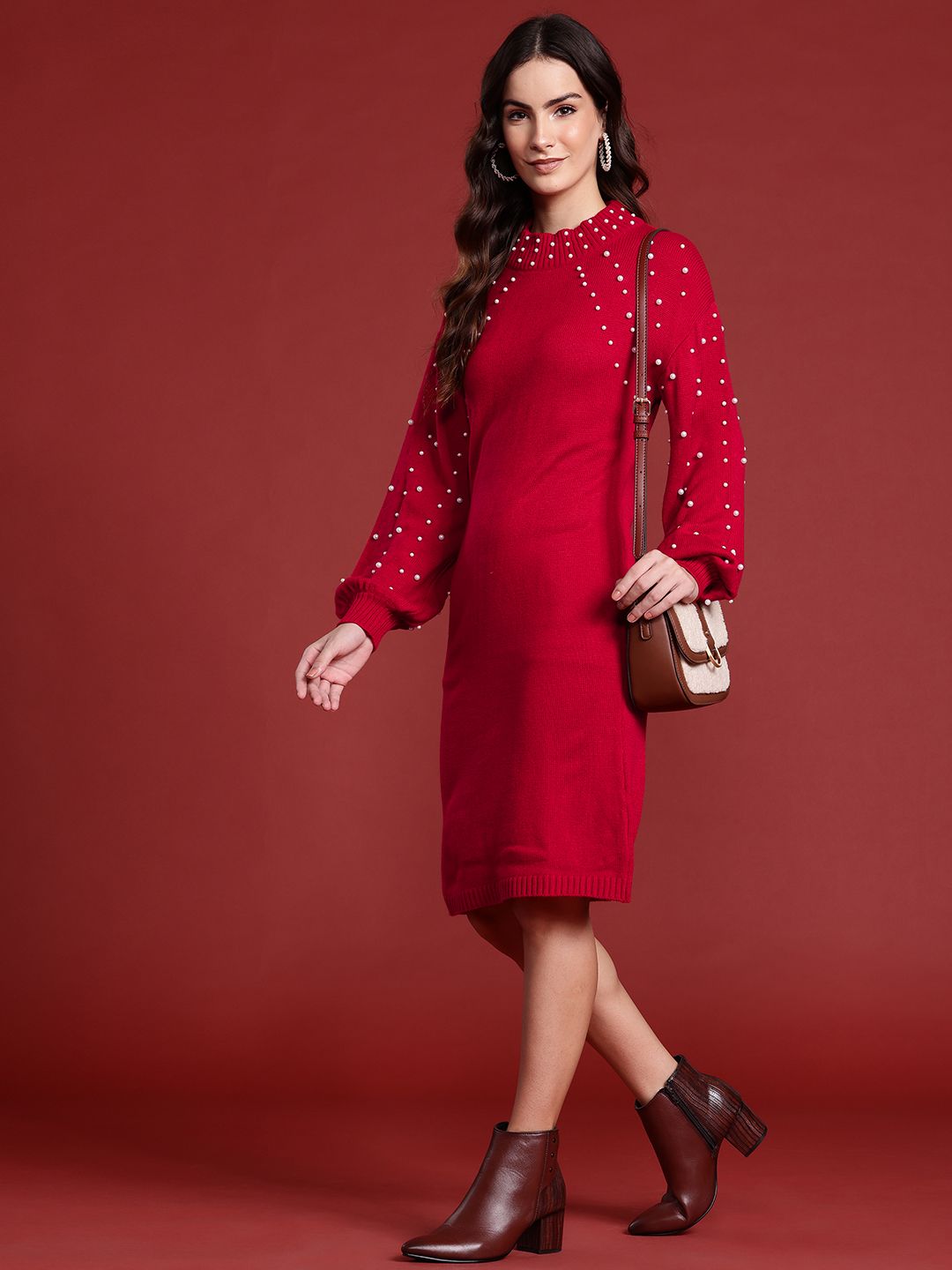 all about you Puff Sleeve Sheath Dress