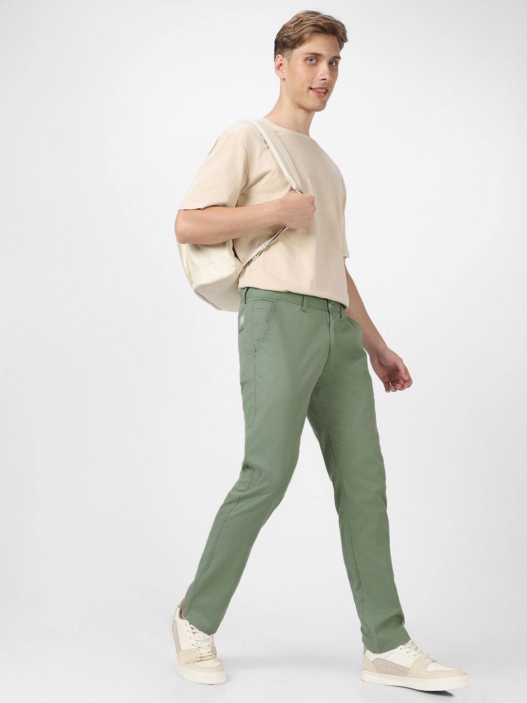 Urbano Fashion Men Slim Fit Easy Wash Cotton Chinos