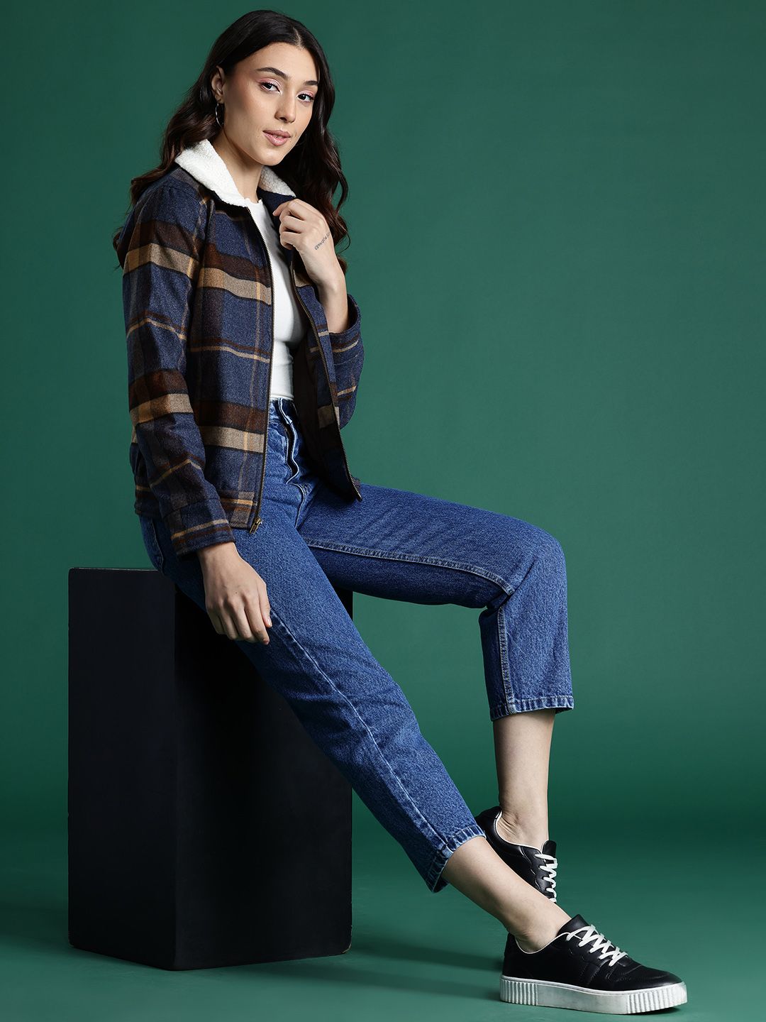 DressBerry Checked Tailored Jacket
