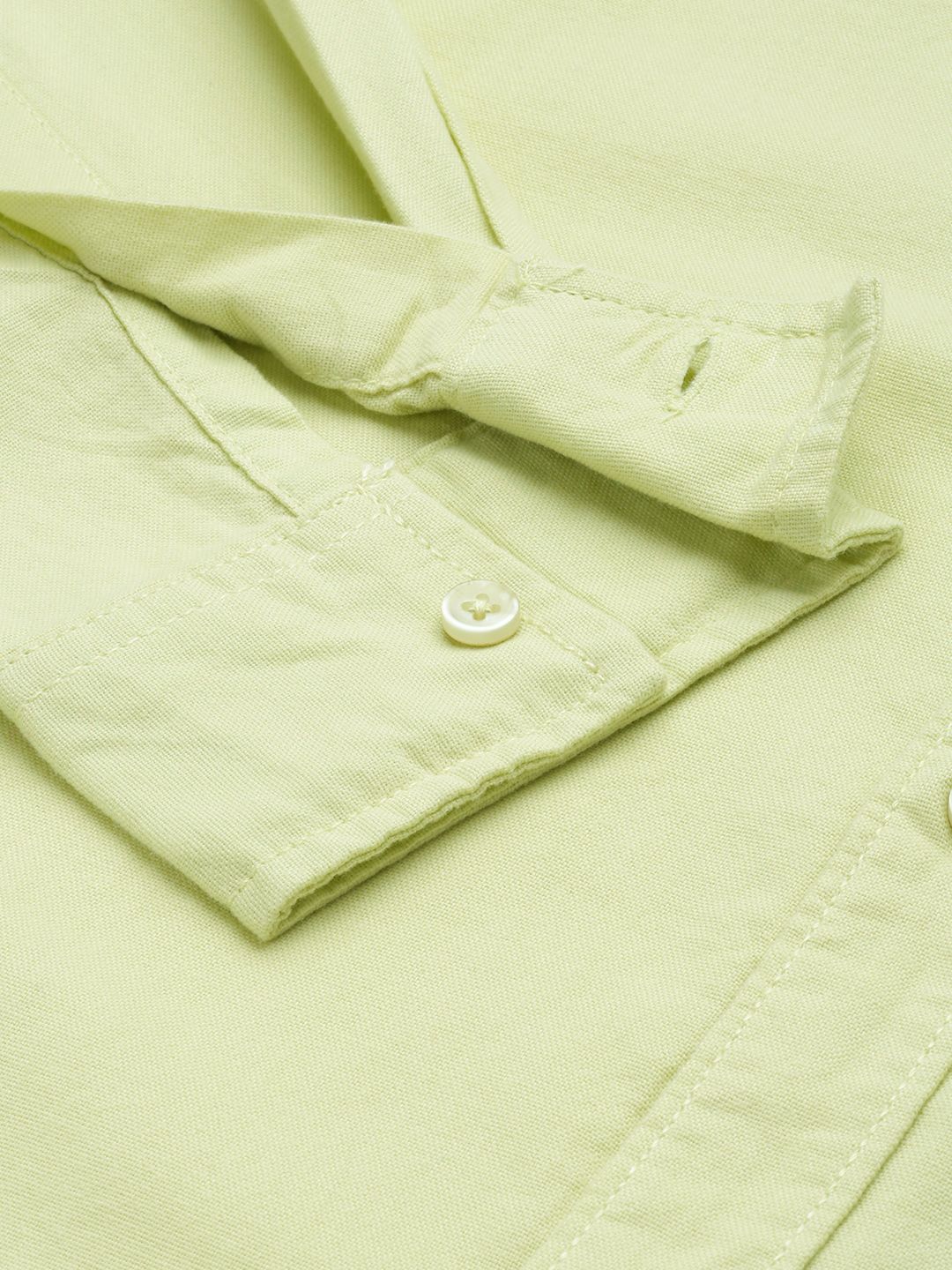 The Indian Garage Co Men Green Solid Casual Shirt