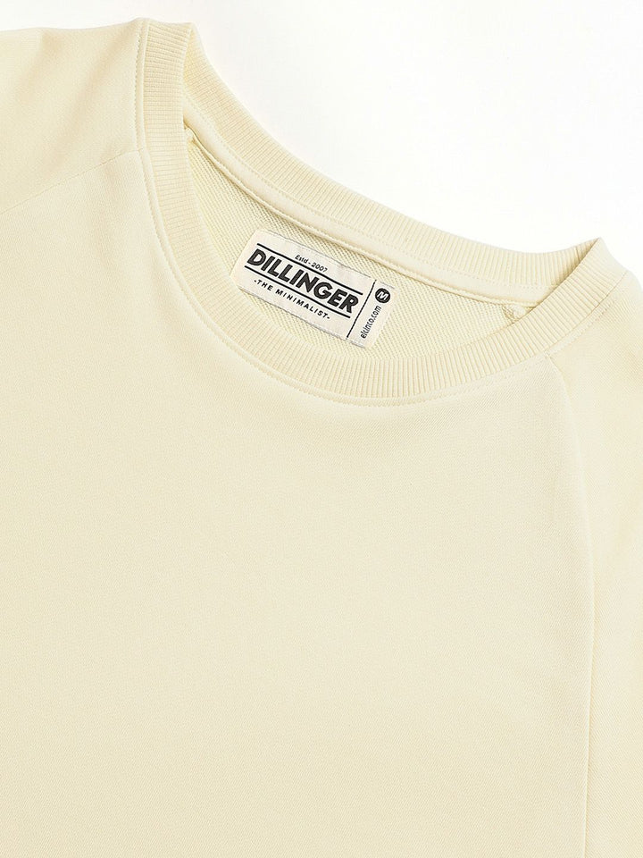 DILLINGER Men Solid Ultra Soft Drapey Cotton Raglan T-Shirt