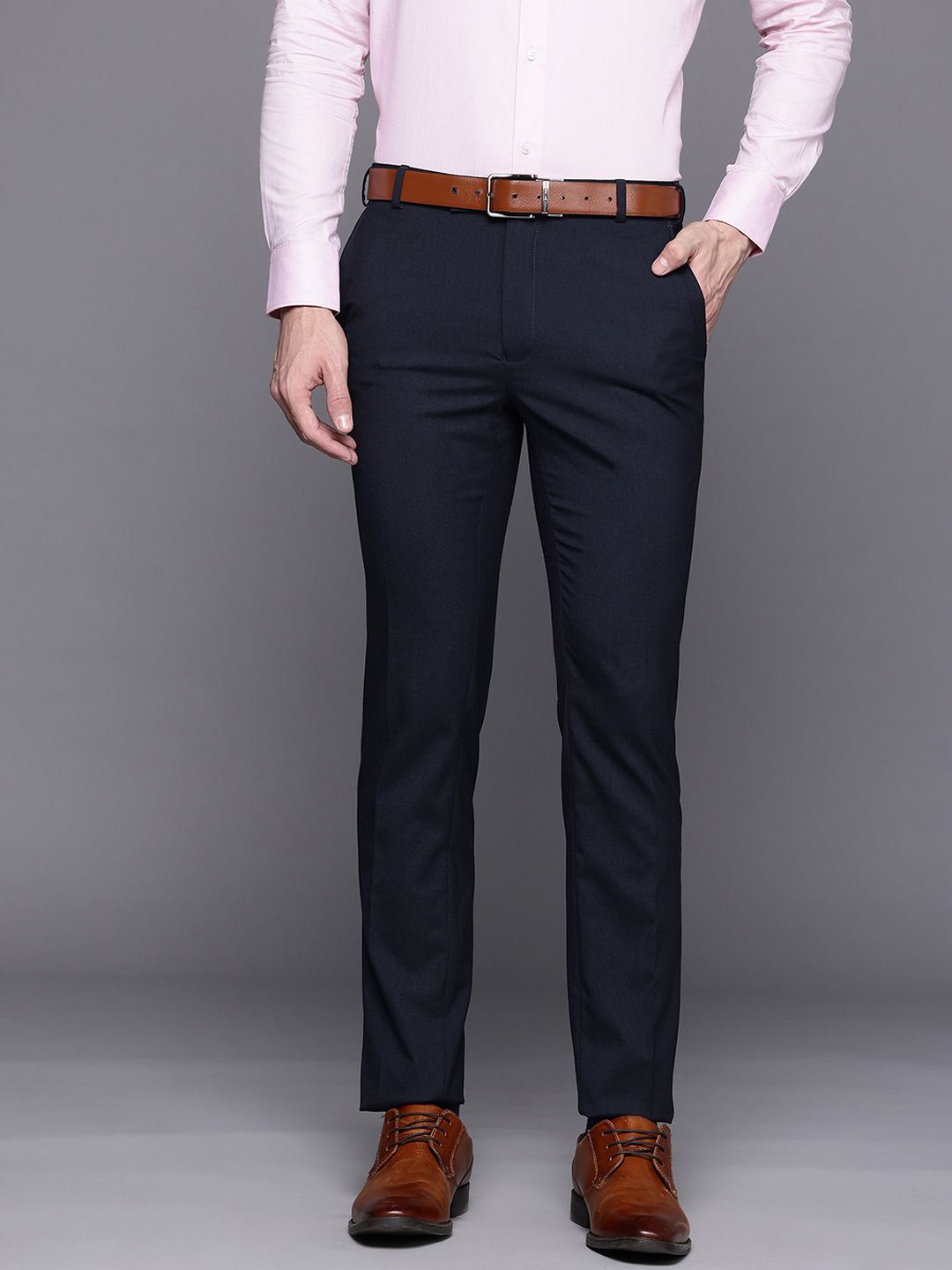 Raymond Men Slim Fit Formal Trousers