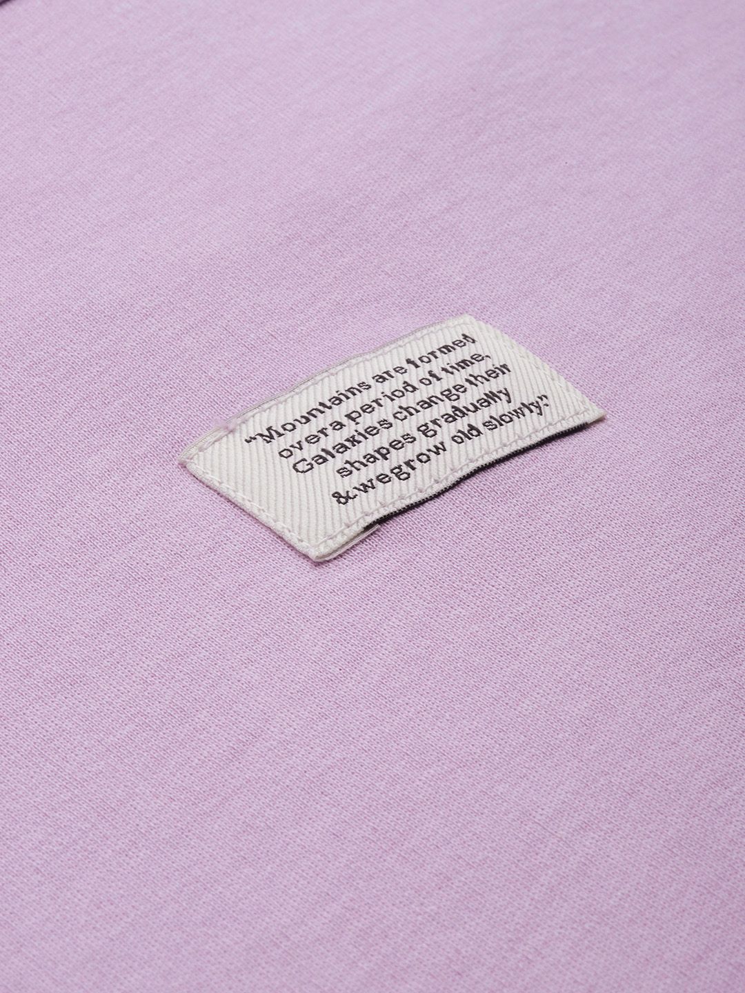 Mr Bowerbird Men Lavender Pure Cotton Philosophy Oversized T-shirt
