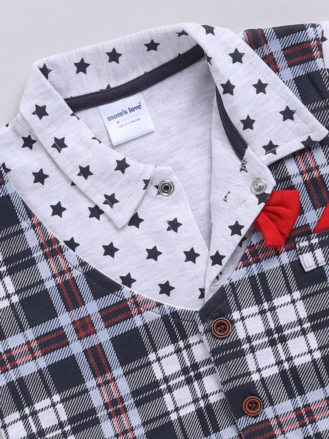Moms Love Infant Boys Printed Pure Cotton Clothing Set