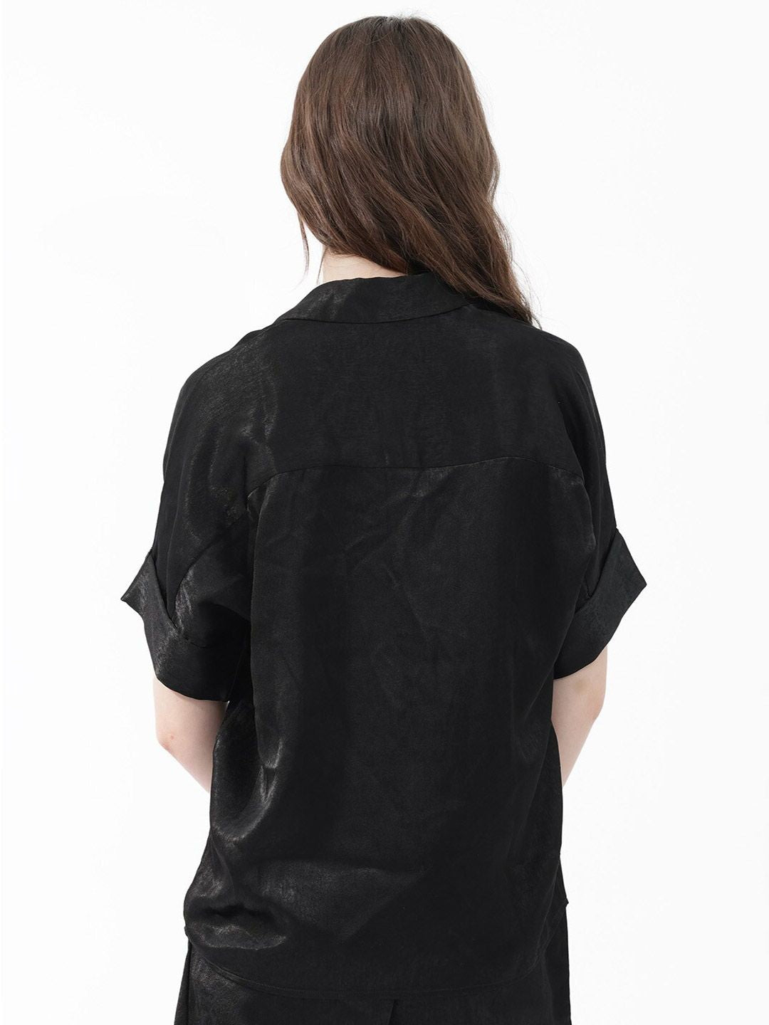 RAREISM Shirt Collar Extended Sleeves Top