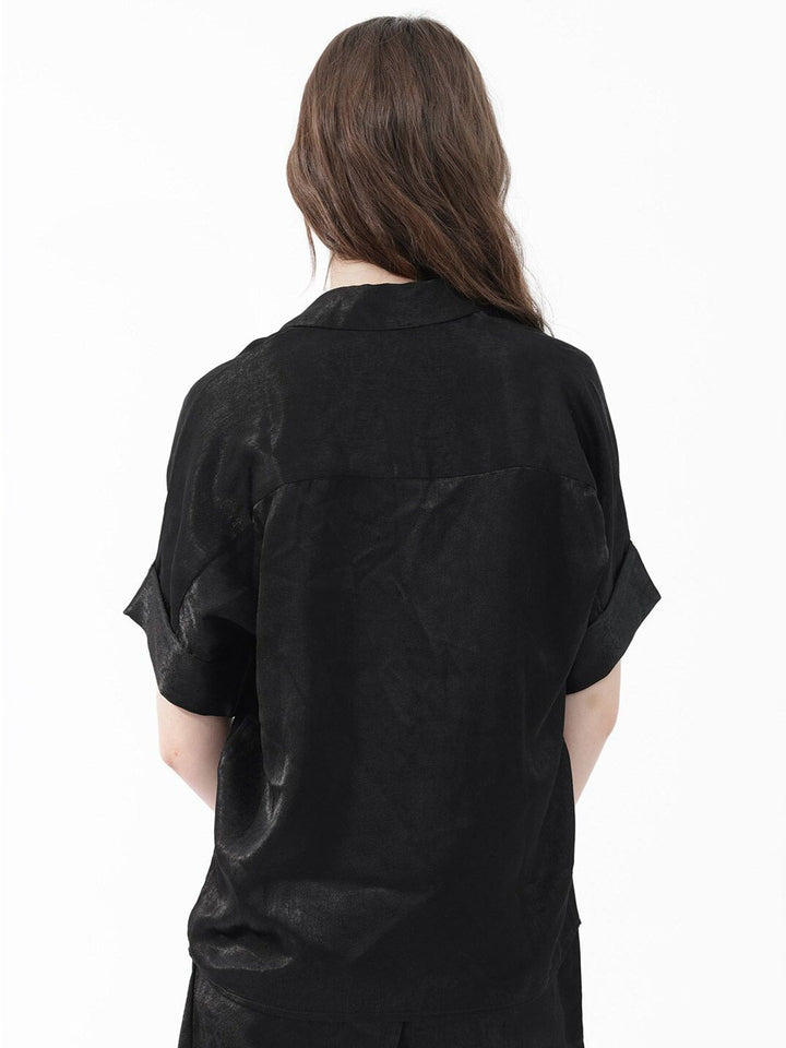 RAREISM Shirt Collar Extended Sleeves Top