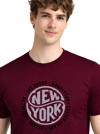 ADRO Men Typography Printed T-shirt