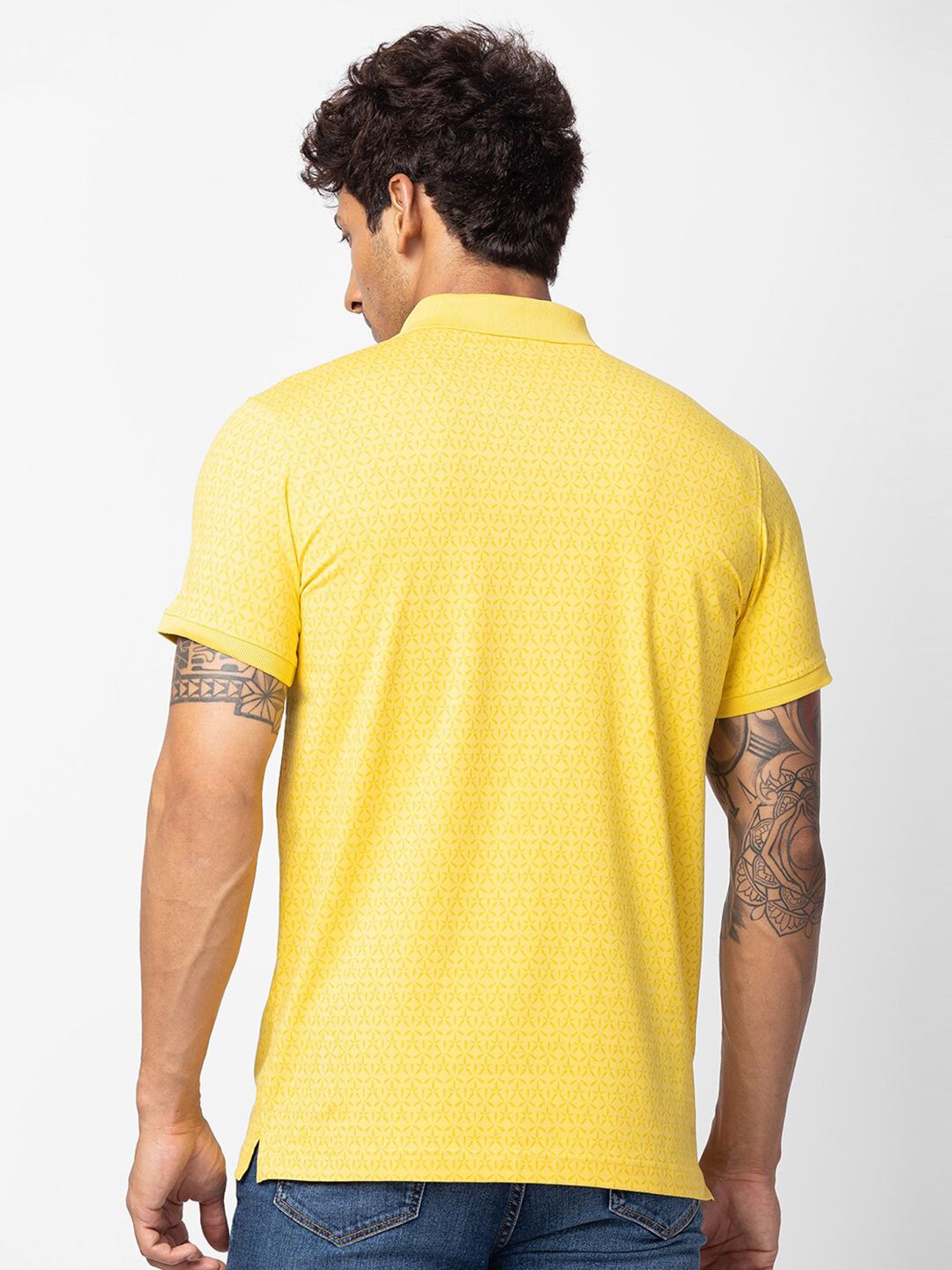 SPYKAR Men Cotton Polo Collar Slim Fit T-shirt