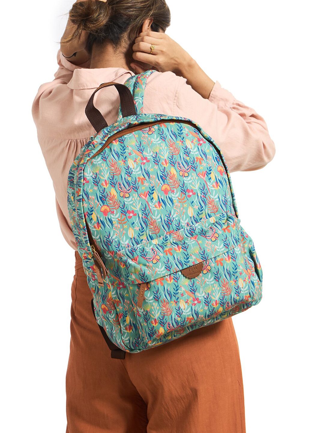 TEAL BY CHUMBAK Women Up to 15 Inch Laptop Graphic Backpack