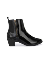 Dressberry Women Black Block Heeled Regular Boots