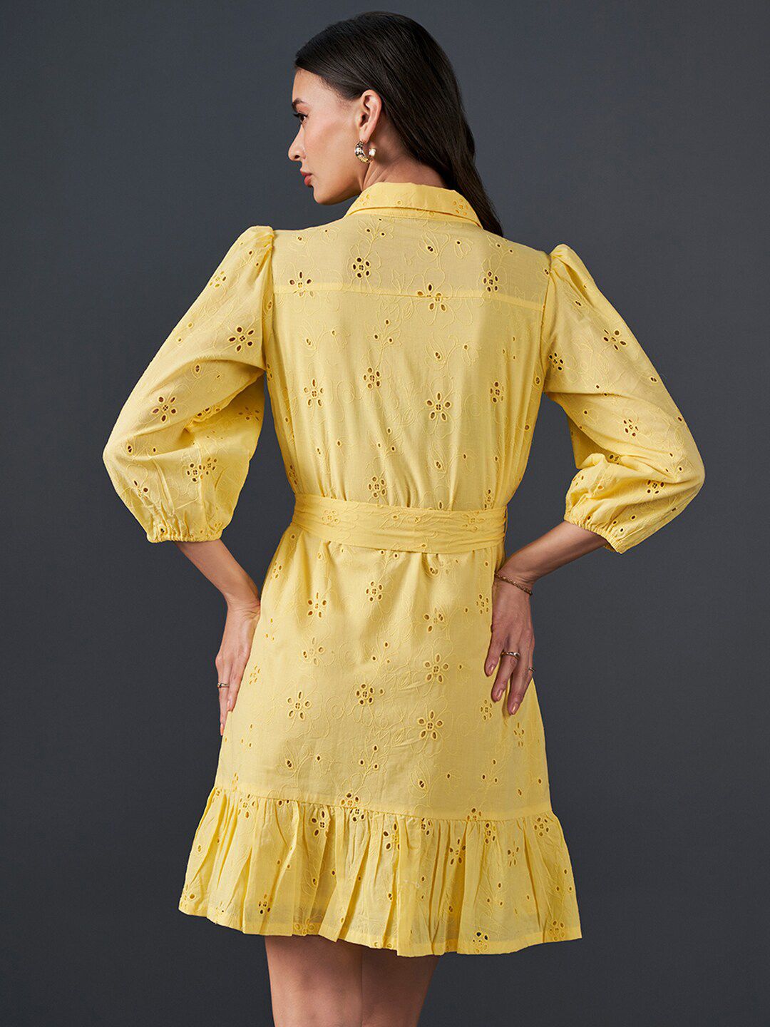 AND Self Design Shirt Dress
