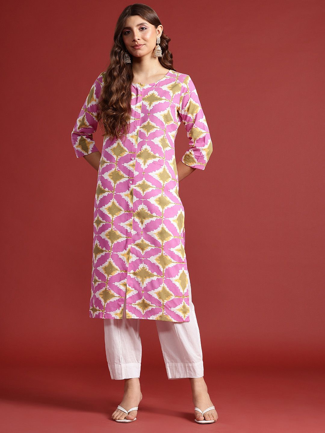 Anouk geometric dicetak kurta