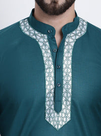 SOJANYA Mandarin Collar Pure Cotton Kurta