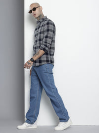The Indian Garage Co Checked Pure Cotton Casual Shirt