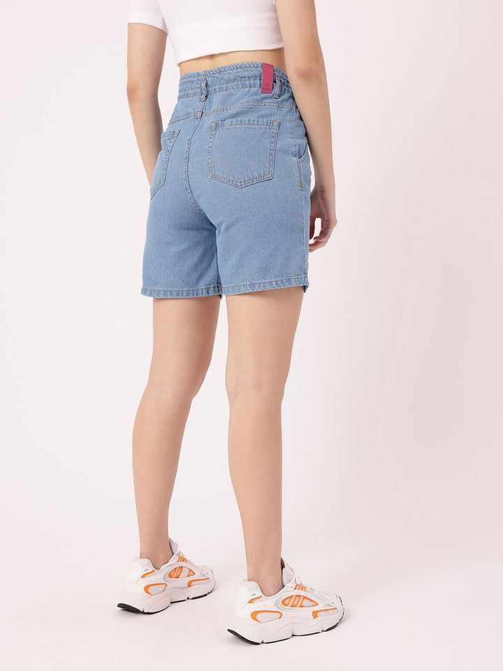 DressBerry Women Soft Edge Denim Above Knee Shorts