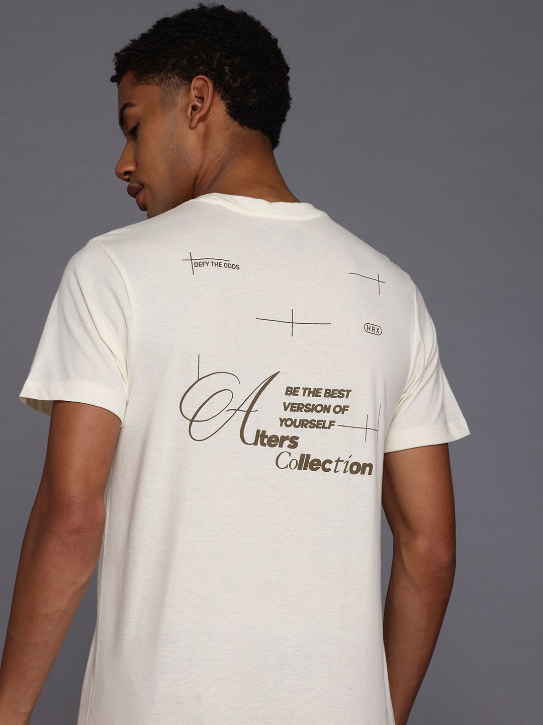 HRX by Hrithik Roshan Lifestyle Typography Printed T-shirt