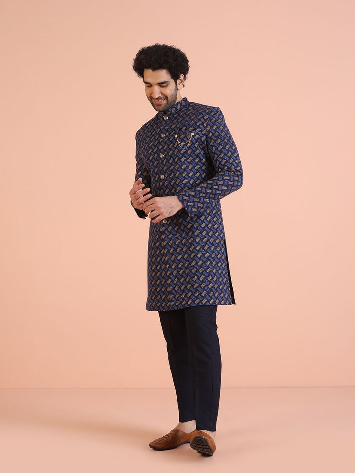 Set KiM Reka Bentuk Kuasa Diri Indowestern Sherwani Set