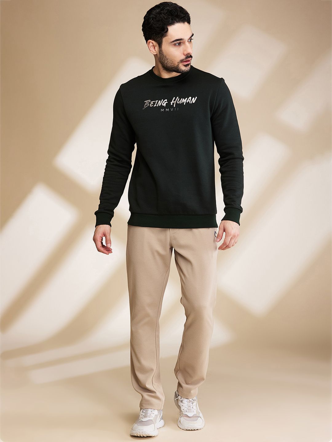 Being Human Men Mid Rise Track Pants