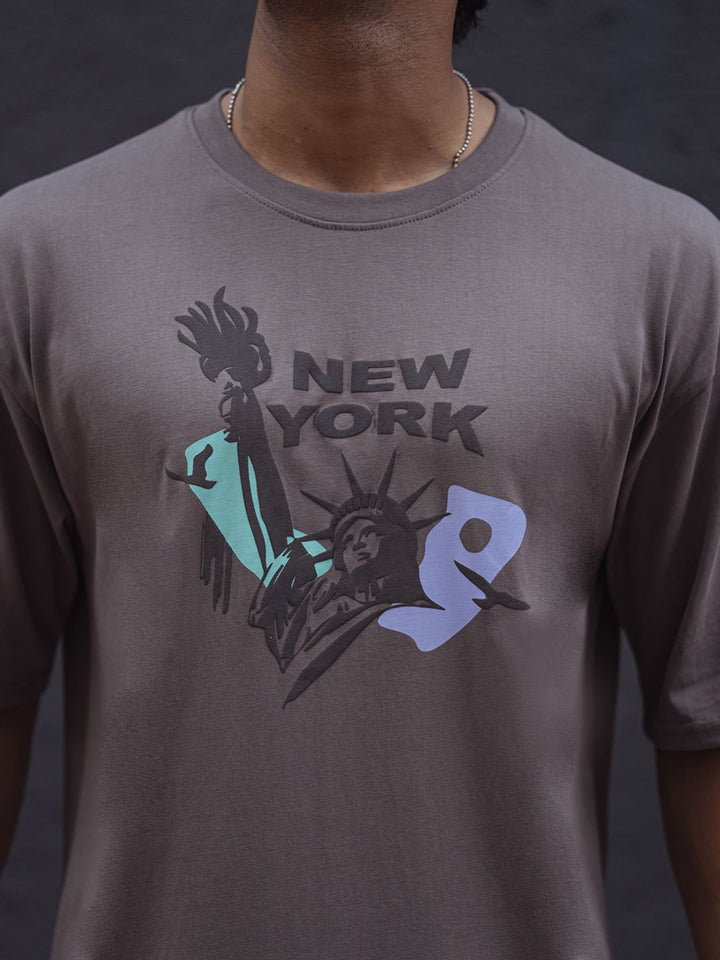 Powerlook Men Typography Applique T-shirt