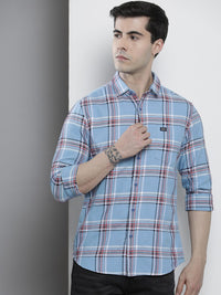 The Indian Garage Co Men Regular Fit Checked Casual Shirt