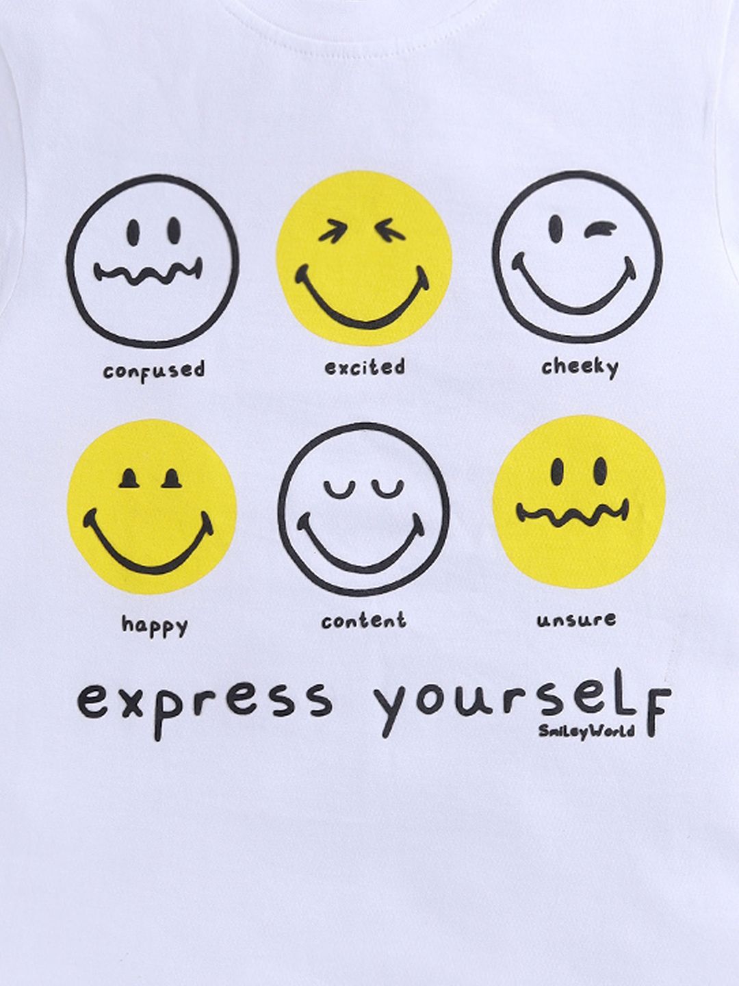 Happy Faces Boys Printed Pure Cotton T-shirt