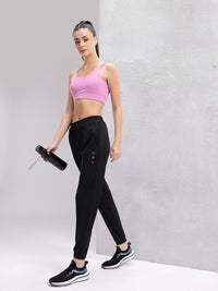 HRX by Hrithik Roshan Women Front Seam Mid-Rise Rapid-Dry Training Joggers