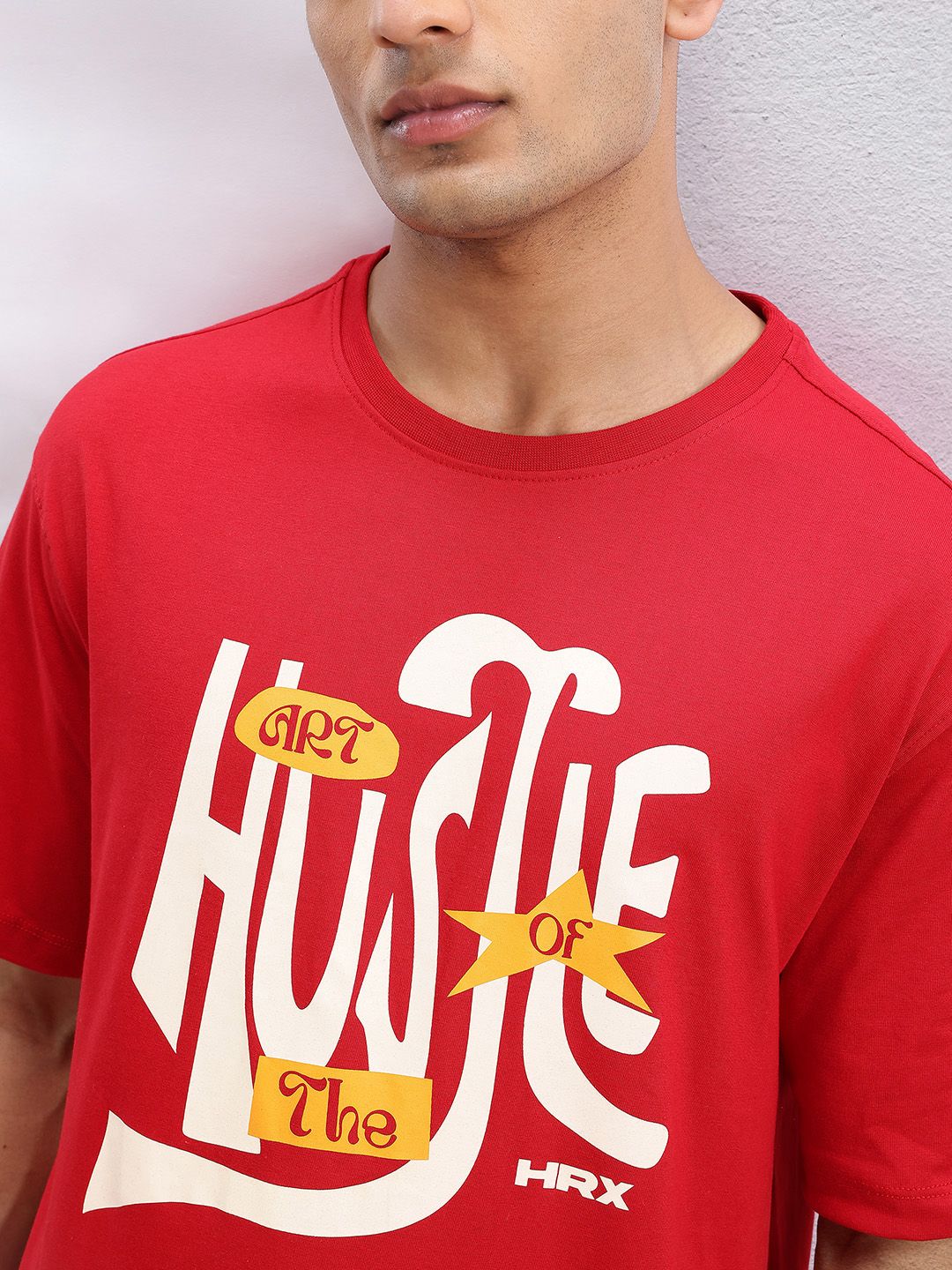 HRX by Hrithik Roshan Typography Printed T-shirt