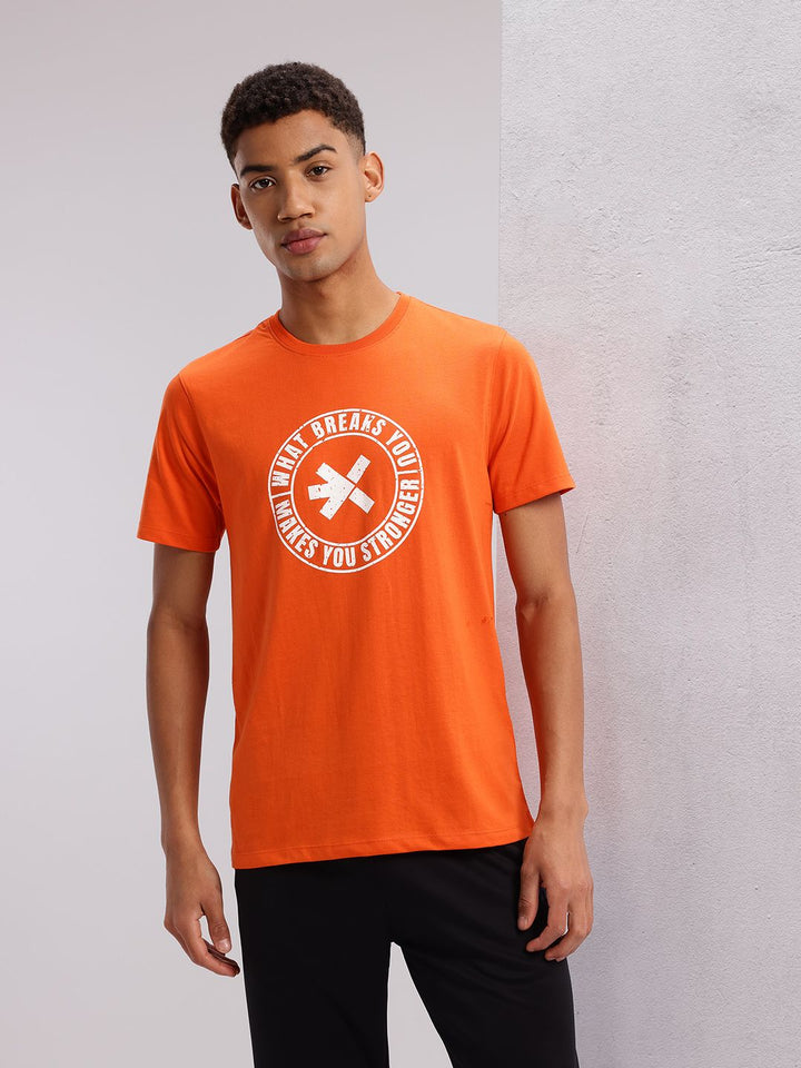 HRX by Hrithik Roshan Typography Printed Training T-shirt