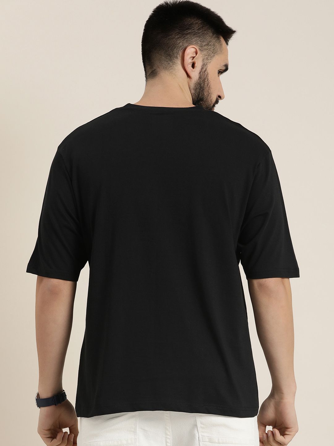 Lelaki Dillinger berjalur t-shirt besar