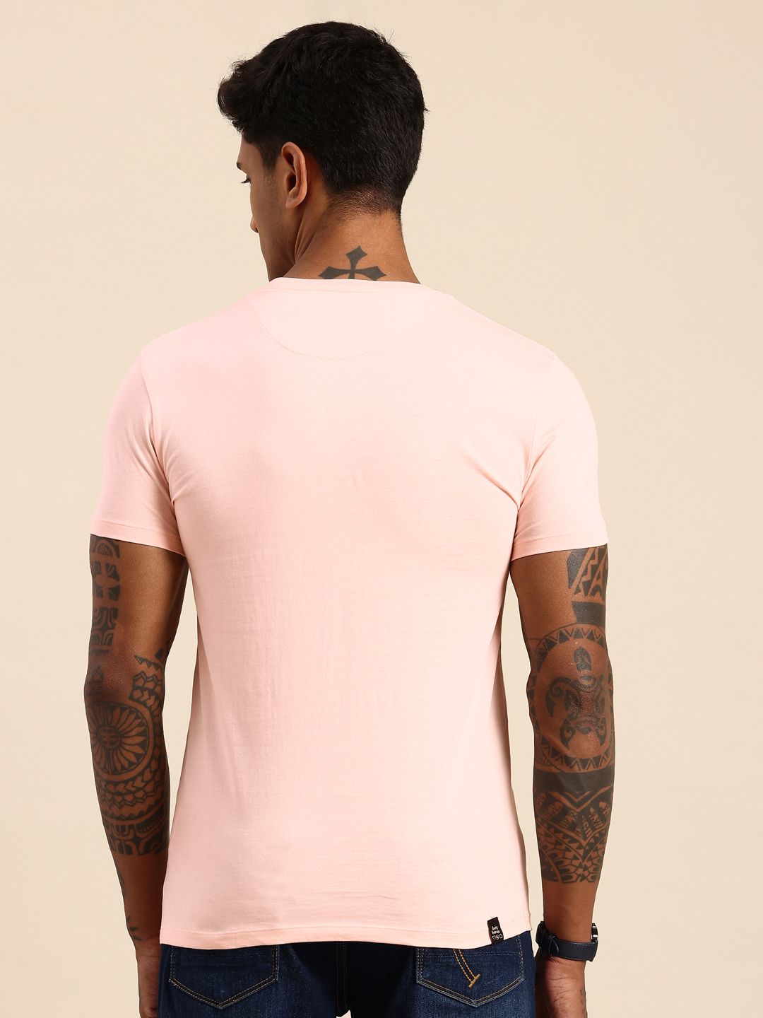 Being Human Brand Logo Printed Pure Cotton T-shirt