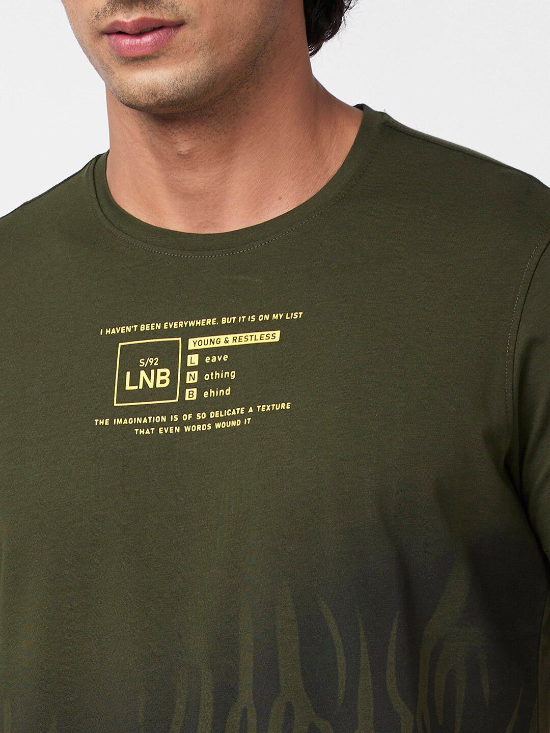 Spykar Typography dicetak t-shirt Slim Fit