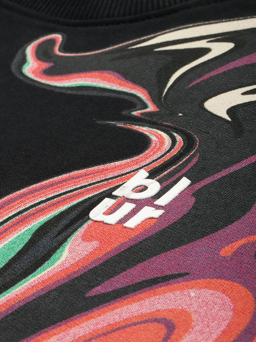 Being Human Abstract Printed Pure Cotton Sweatshirt