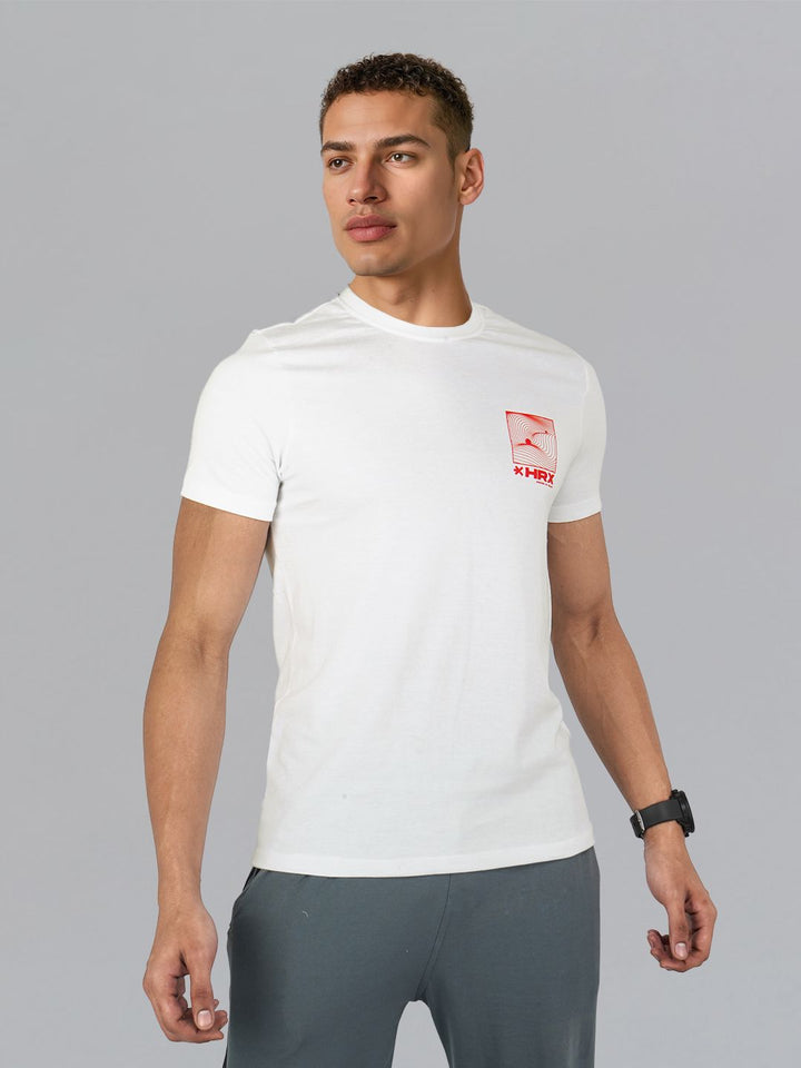 HRX by Hrithik Roshan Graphic Print Pure Cotton T-shirt