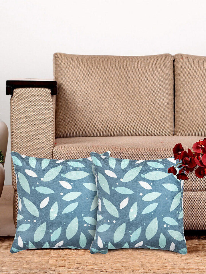 HOSTA HOMES Multicoloured Set of 2 Floral Square Cushion Covers