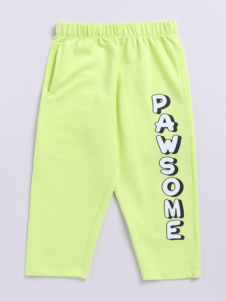 Happy Faces Girls Paw Patrol Print Pure Cotton T-shirt with Trousers