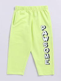 Happy Faces Girls Paw Patrol Print Pure Cotton T-shirt with Trousers
