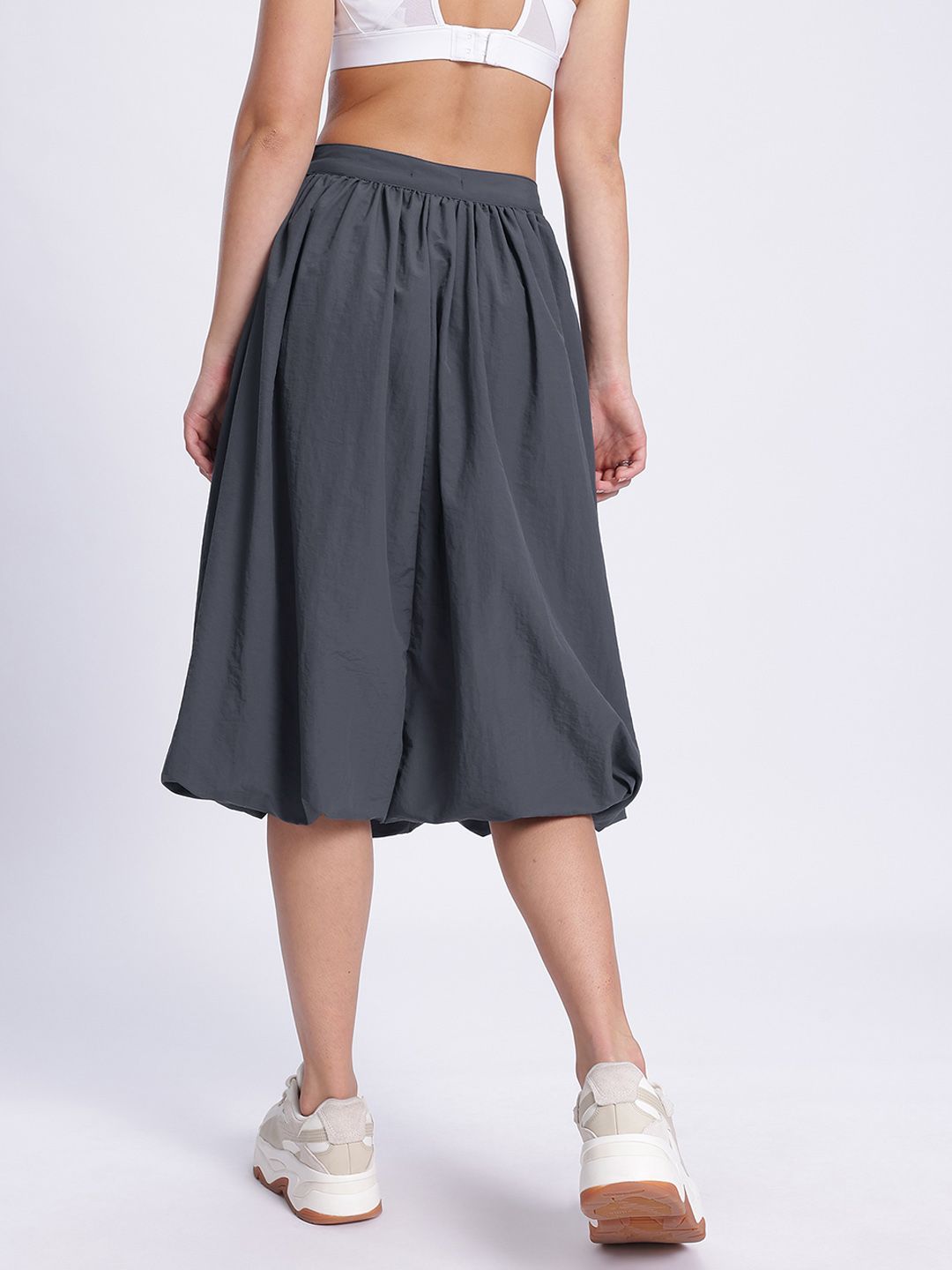 DressBerry Functional Fashion Midi Balloon Parachute Skirt