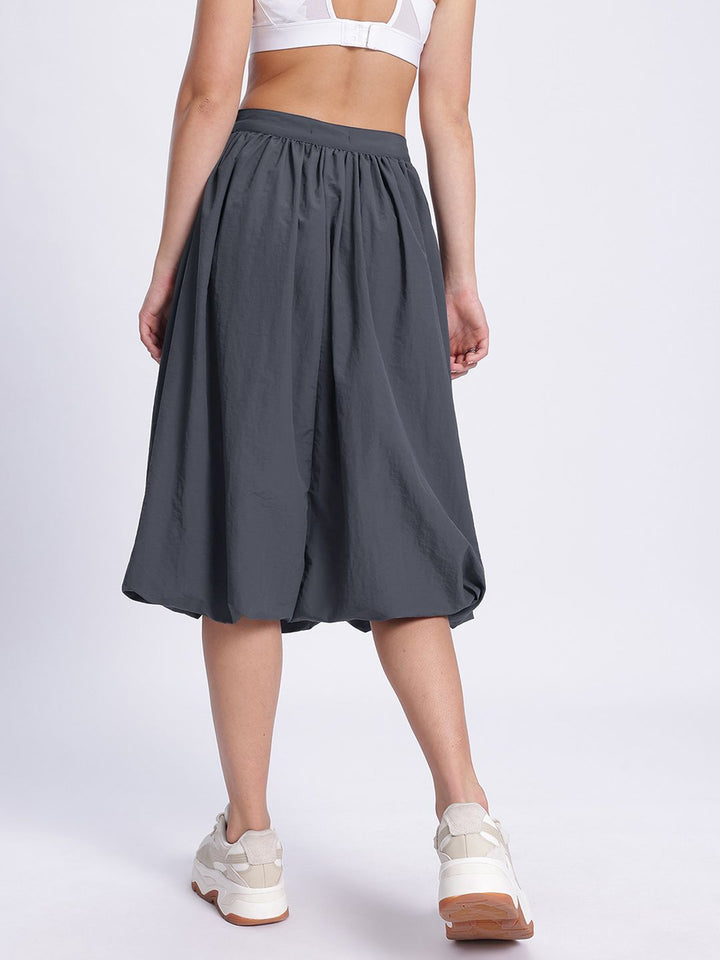 DressBerry Functional Fashion Midi Balloon Parachute Skirt