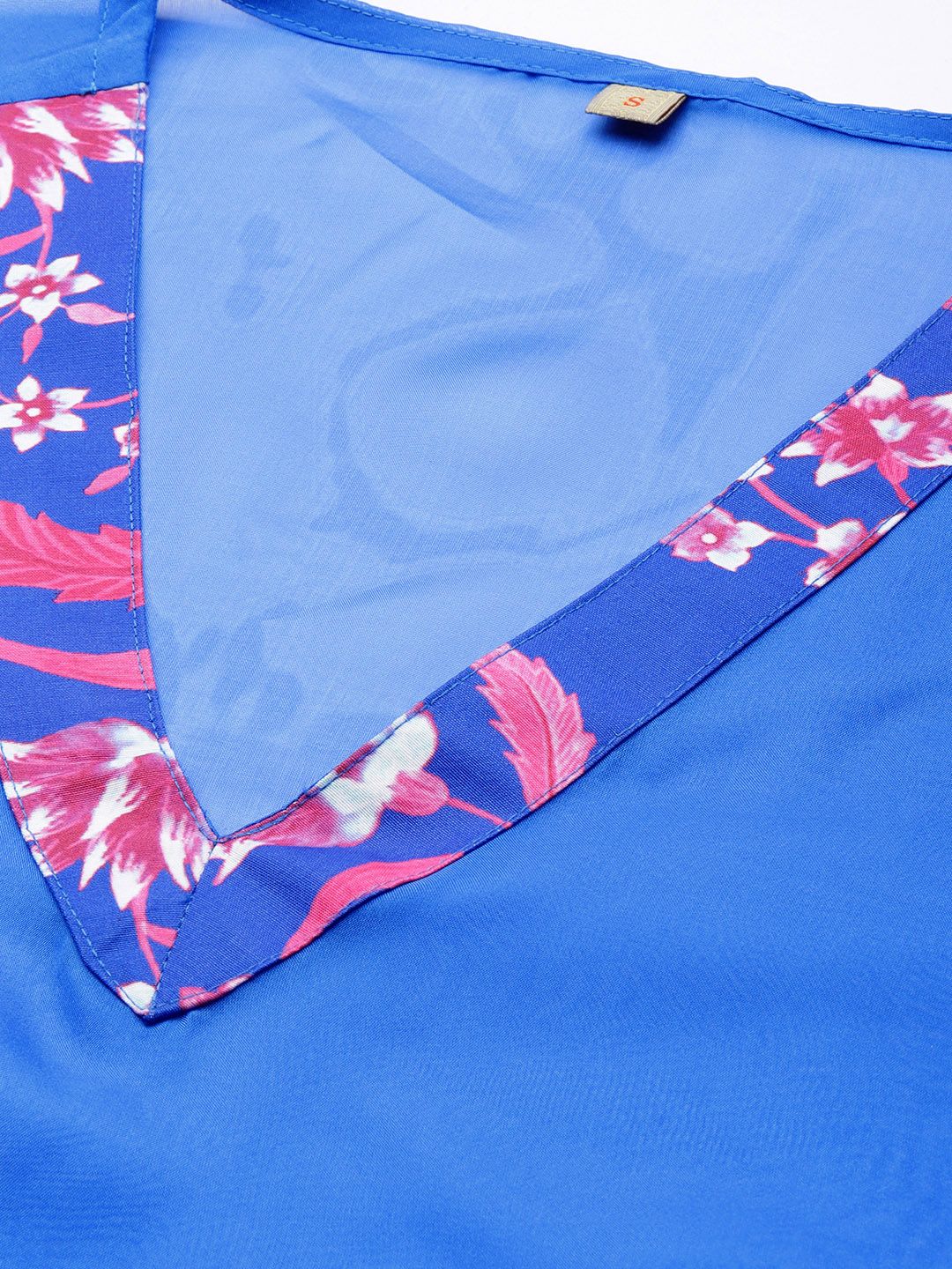 Anouk Floral Printed Layered Kurta with Palazzos