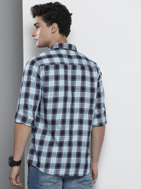Kapas Biru Garage CO Garage India memeriksa baju kasual