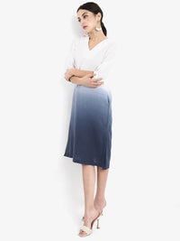 RAREISM Tie and Dye Dyed A-Line Midi Dress
