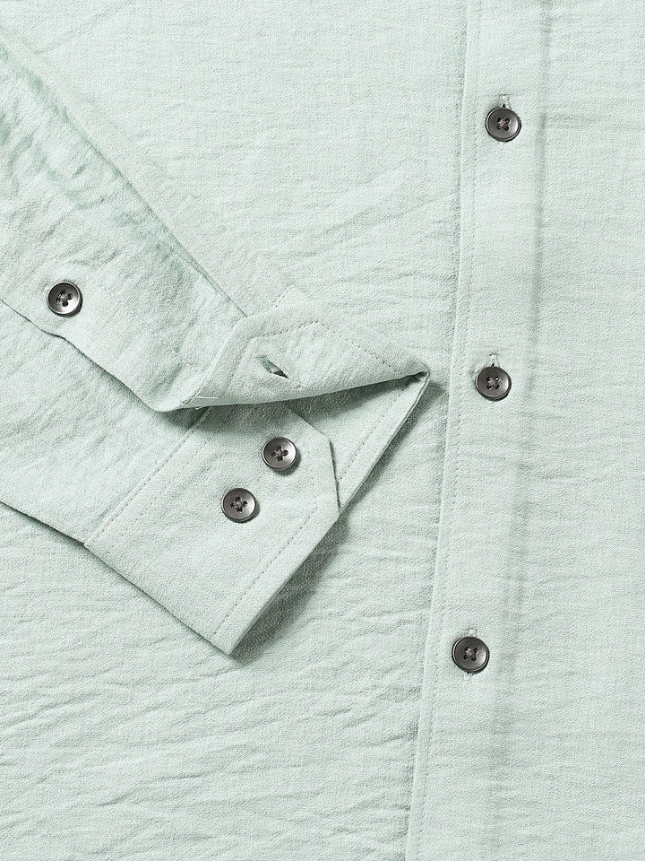 VASTRADO Men Classic Slim Fit Opaque Casual Shirt