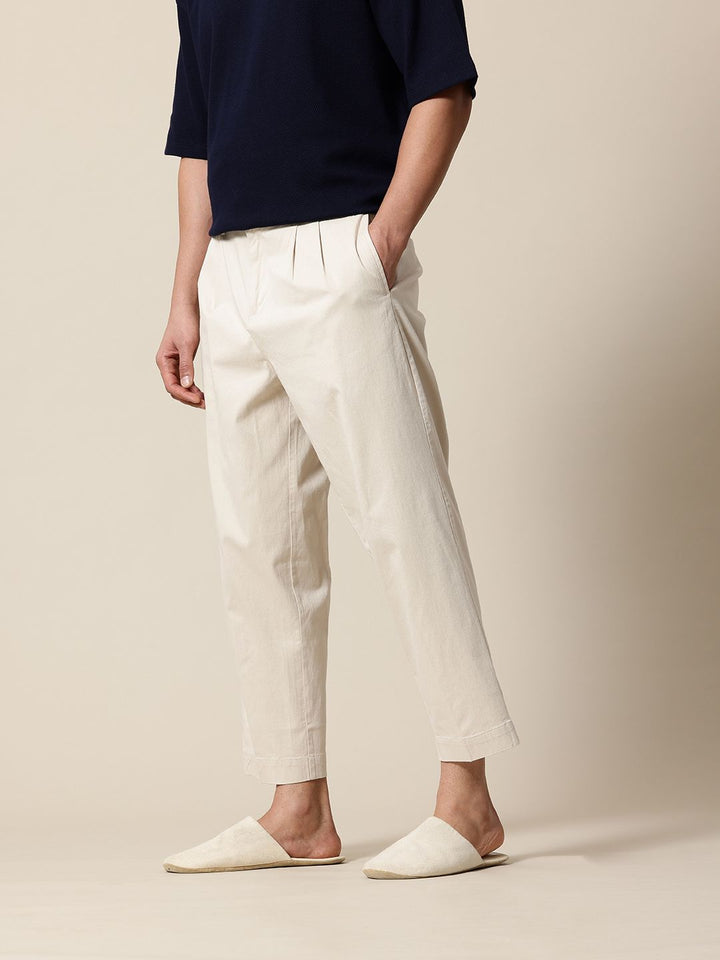 Mr Bowerbird Men Oversized Fit Pleated Korean Trousers