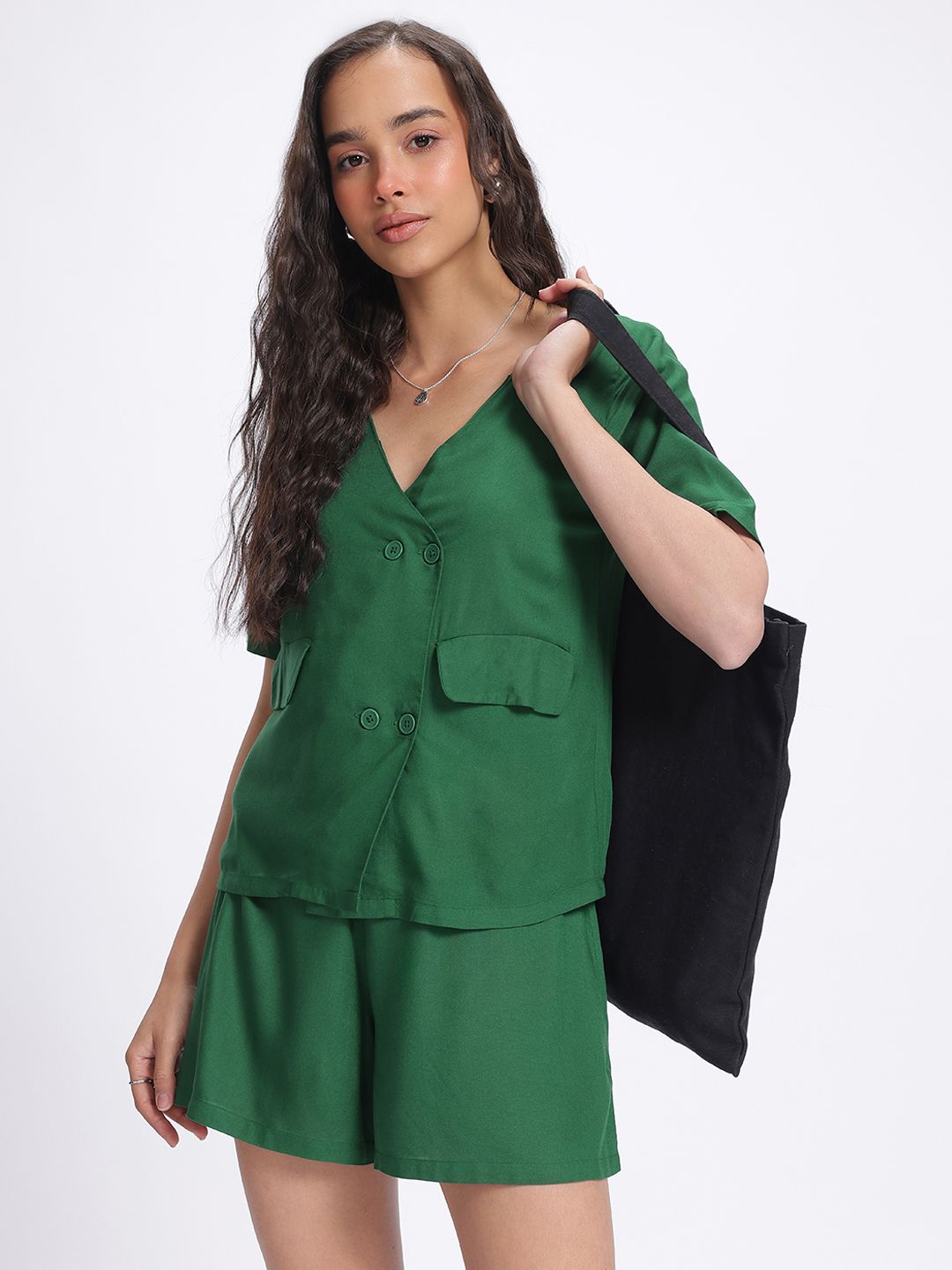 DressBerry MatchSet Snazz Double Breasted Cotton Overload Co-Ords