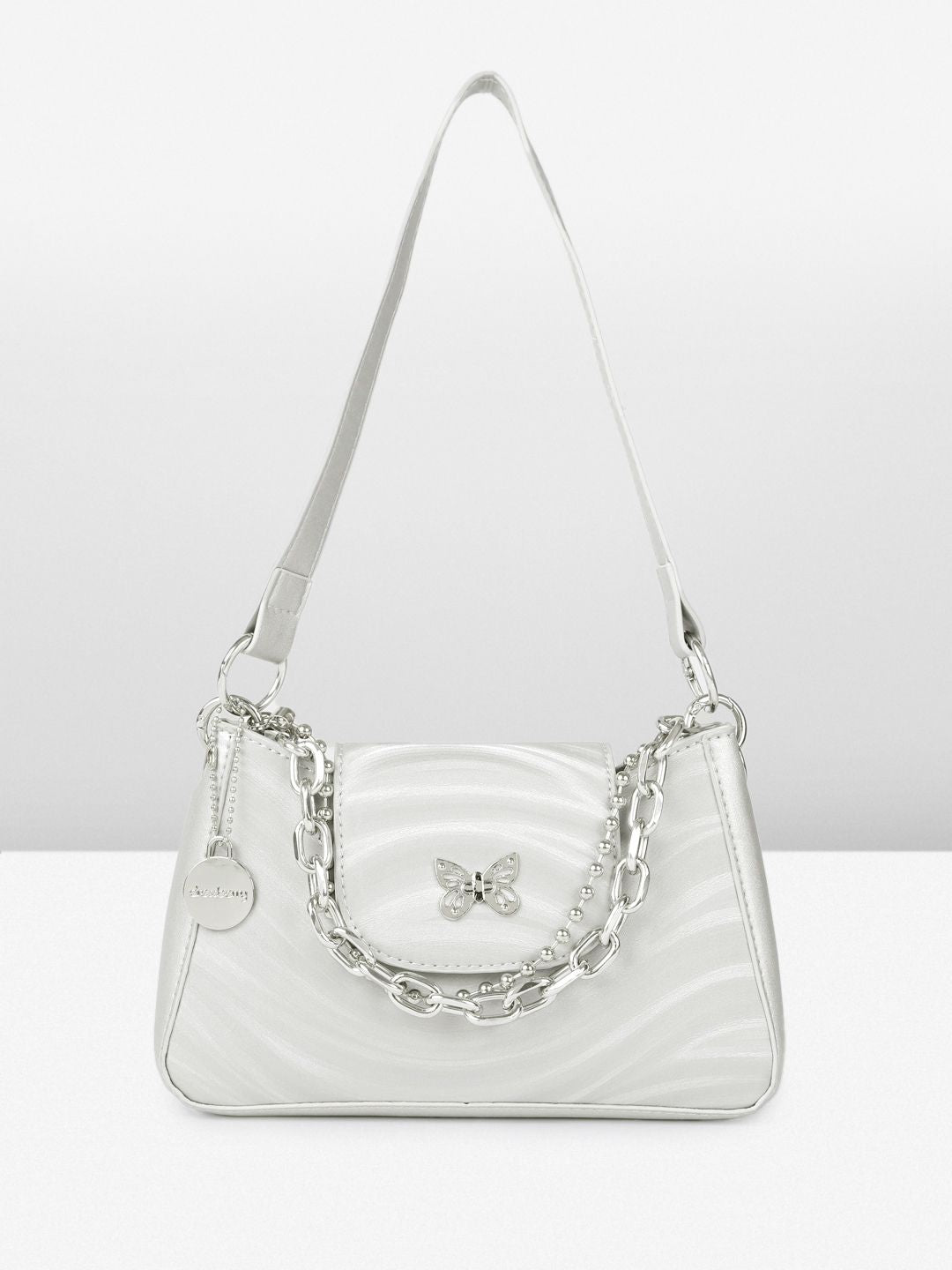 DressBerry Abstract Printed Structured Shoulder Bag