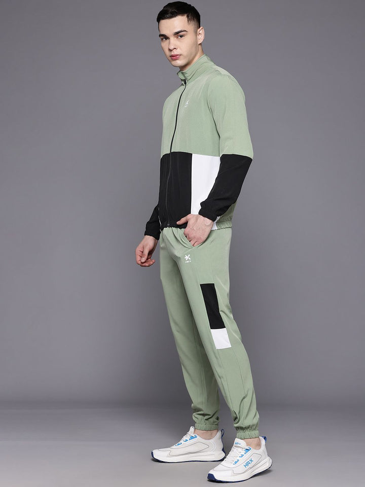 HRX by Hrithik Roshan Men Rapid-Dry Colourblocked Lifestyle Tracksuit
